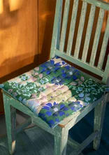 “Anaya” organic cotton chair pad - malachite
