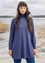 Organic cotton/modal/elastane jersey tunic (midnight blue L)