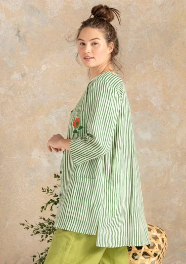 Chemise "Farmer" en coton biologique/lin - cactus