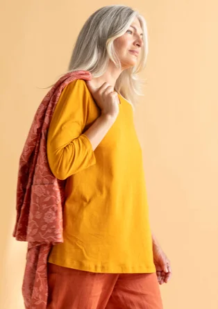 “Millie” organic cotton/modal jersey top - sahara