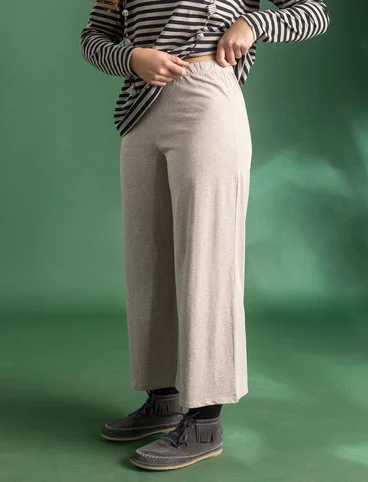 Jersey pants in organic cotton/modal - light potato melange