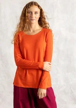 “Tina” jersey top in lyocell/spandex - lava red