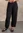 Pantalon bouffant en jersey de coton biologique/élasthanne - noir
