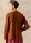 Knitted blazer crafted from felted organic wool (pecan nut/melange XXL)
