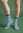 Gestreepte sokken van biologisch katoen - briljantblauw