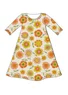 Jerseykjole "Sunflower" i lyocell/elastan (ubleget S)