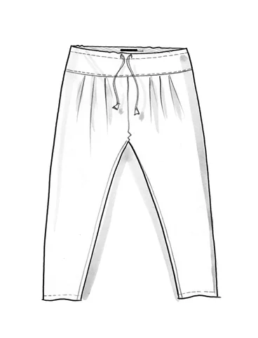 Pantalon "Indra" en coton biologique tissé - gris