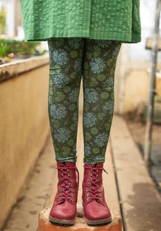 ��“Pelargon” lyocell/elastane jersey leggings - pine