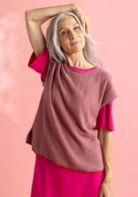 Sleeveless “Edna” Bästis sweater in recycled cotton - terrazzo pink