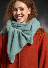 Knitted alpaca blend scarf - artemisia