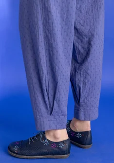 Dobbygeweven broek van biologisch katoen1 - blauwklokje