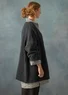 “Thessaloniki” cardigan in a recycled wool blend (dark ash grey/melange S)