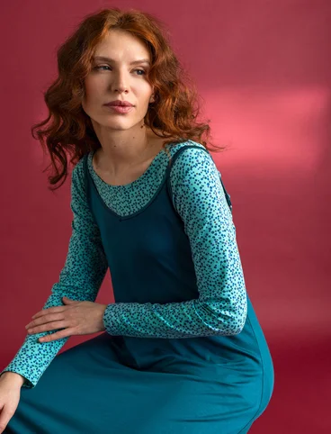 Tricot top "Helga" van lyocell/elastaan - jade/dessin