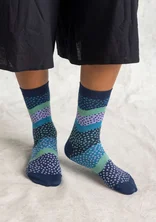 “Siv” socks in organic cotton - indigo blue