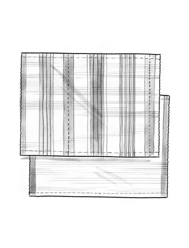 Set de table "Fields" en coton biologique  - piment/motif