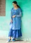 Kleid „Keita“ aus Bio-Baumwollgewebe  (leinenblau S)