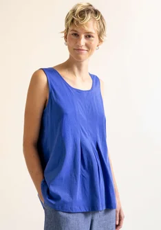 Jersey tank top in organic cotton - lupin