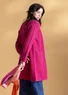 Long cardigan in wool (pink begonia S)