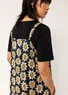 “Afrodite” woven organic cotton dress (black S)