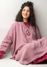 Woven “Bodil” blouse in linen - chalk pink