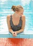 “Sunshine” recycled polyamide/elastane tankini (feather/patterned XL)