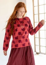 “Calla” top in organic cotton/modal - rosewood