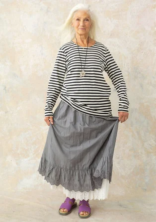 Woven organic cotton underskirt - graphite