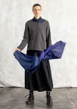 “Rut” woven skirt in rayon/linen - black