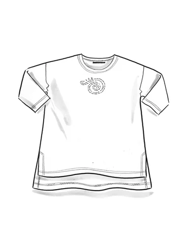 Shirt „Cozy“ aus Öko-Baumwolle/Elasthan  - schwarz