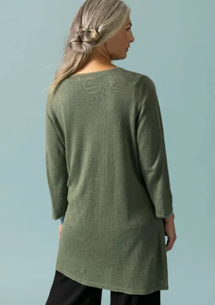 Knit tunic in linen/recycled linen - hopper