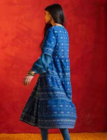 “Lalita” organic cotton dress - indigo blue