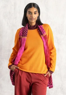 “Tove” Bästis sweater in organic/recycled cotton - physalis