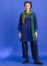 Organic cotton/recycled polyester velour tunic - violet