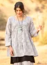 “Cirrus” organic cotton smock blouse (heron XS)