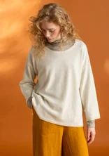 Sweater in organic wool - undyed