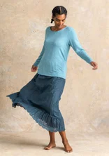 Woven organic cotton underskirt - indigo green