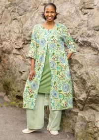 “Stockholm” woven organic cotton dress - cicada