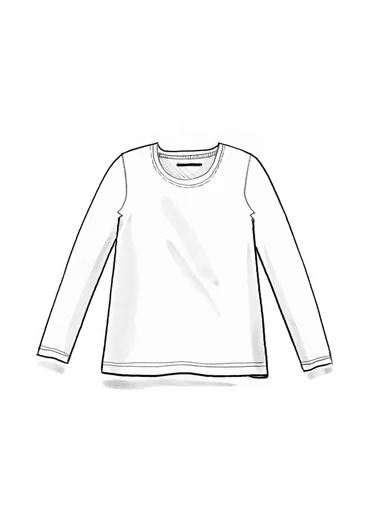 Trikåtop i ekologisk bomull - morot