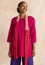 “Vendela” woven organic cotton tunic - cyklamen