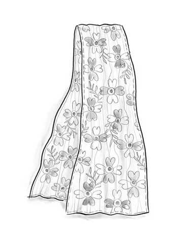 Tørklæde "Lillian" i økologisk bomuld - himmelsbl