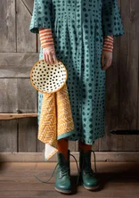 “Play” kitchen towel in organic cotton - clementine