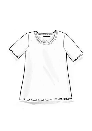 Top "Drop" i ekologisk bomull - blå lotus