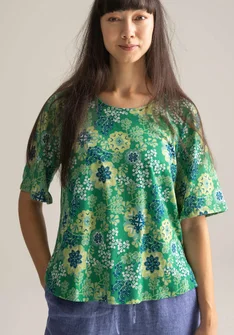 “Yasmina” organic cotton top - malachite