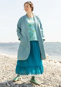 “Kavita” reversible coat in organic cotton - hopper