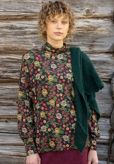 Top "Rosebay" i lyocell/elastan - svart