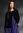 Veloursjacke aus Bio-Baumwolle/Recycling-Polyester - schwarz