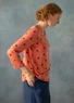 “Terrazzo” top in lyocell/spandex (apricot XS)