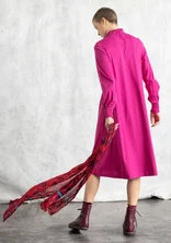 Jersey dress in organic cotton - cerise