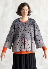 “Siv” cardigan in recycled/organic cotton - black