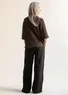 “Seraj” woven linen trousers (black XXL)